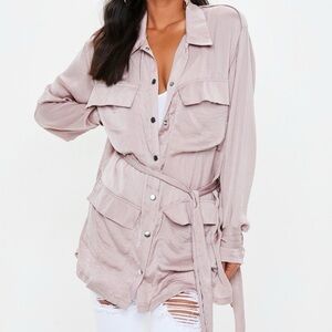 Carli Bybel x Missguided mauve set